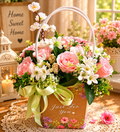 Blossom Basket – Romantikus Virágkosár Dekoráció
